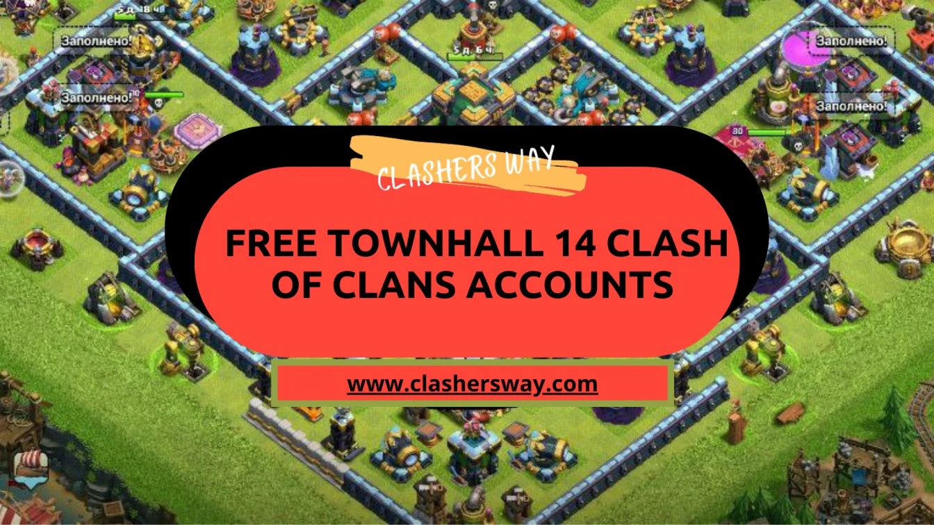 Free Clash of Clans Accounts giveaway