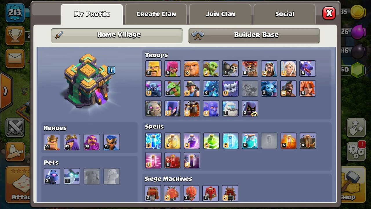 FREE CLASH OF CLANS Townhall 14 ACCOUNT