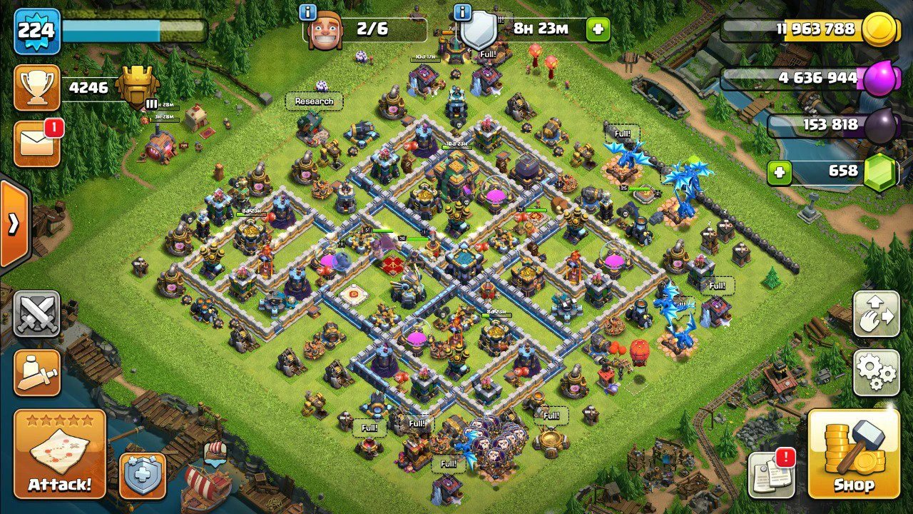 FREE CLASH OF CLANS Townhall 14 ACCOUNT